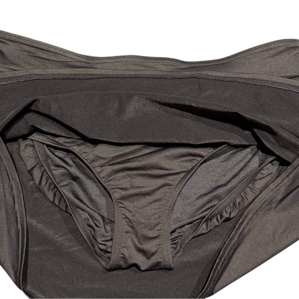 Land’s End Tankini and Swim Skirt Size 12 Black - Picture 16 of 16